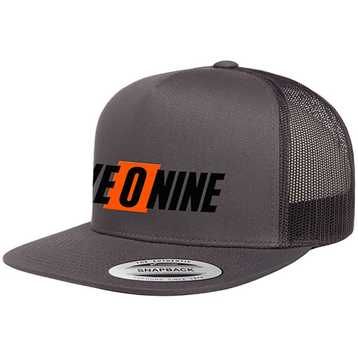 509 509 Five O Nine Flat Billed Trucker Hat Gray & Orange