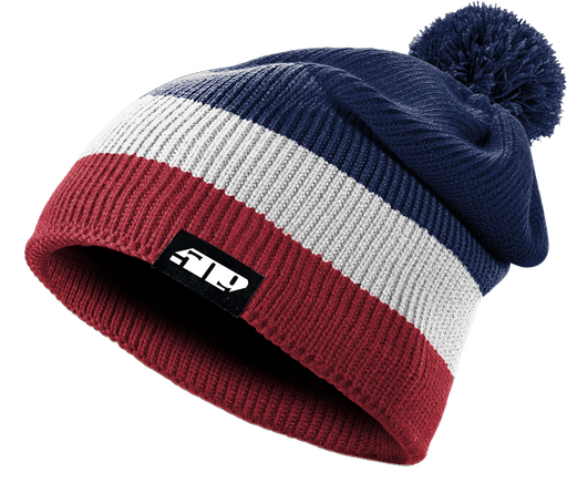 509 509 Trip Pom Beanie Red White Blue