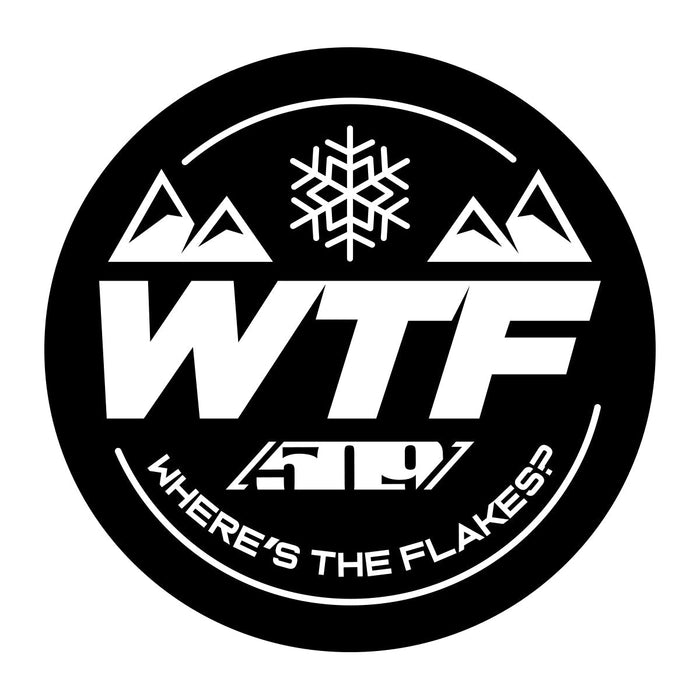 509 509 WTF Sticker Black4"