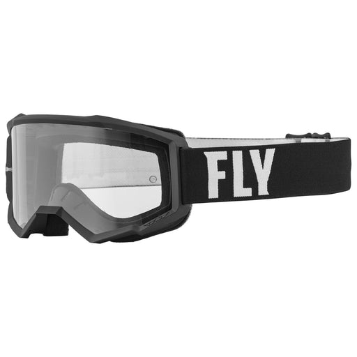 FLY Racing FLY Racing Focus Goggle Black & White - Clear Lens