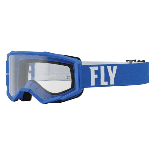 FLY Racing FLY Racing Focus Goggle Blue & White - Clear Lens