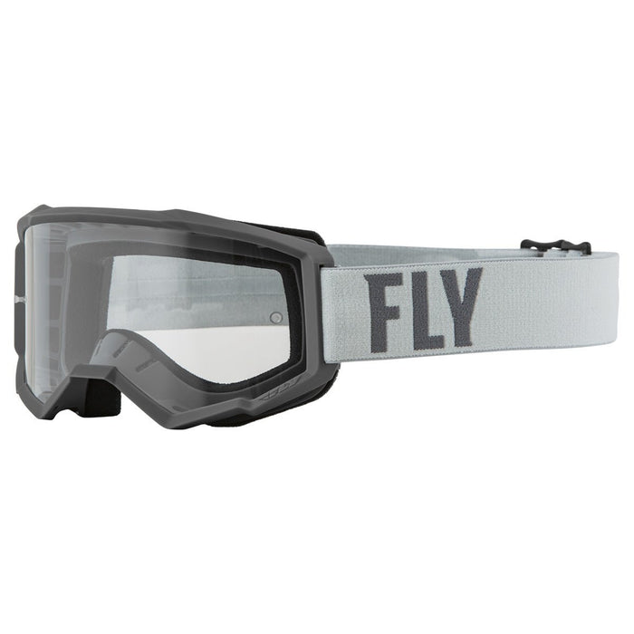 FLY Racing FLY Racing Focus Goggle Grey & Dark Grey - Clear Lens