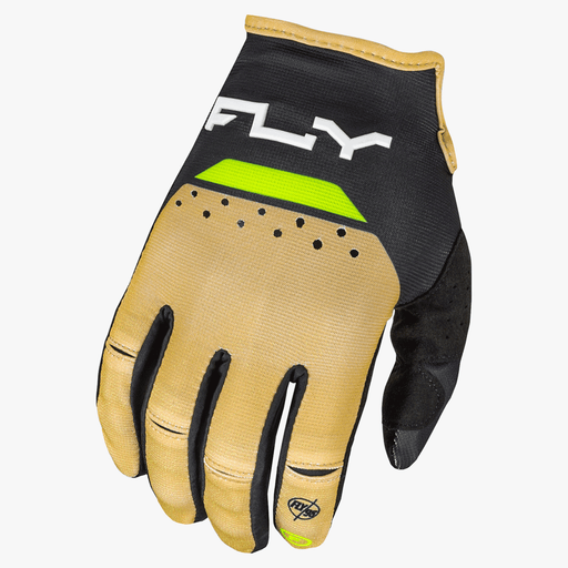 FLY Racing FLY Racing Men's Kinetic Reload Gloves Khaki/Black/Hi - VisXS