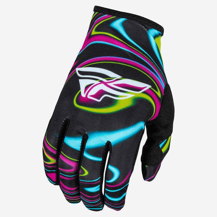 FLY Racing FLY Racing Men's Lite Warped Gloves Black/Pink/Electric BlueXS