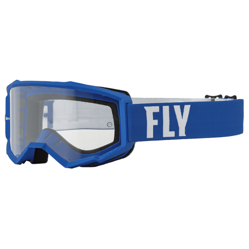 FLY Racing FLY Racing Youth Focus Goggle Blue & White - Clear Lens