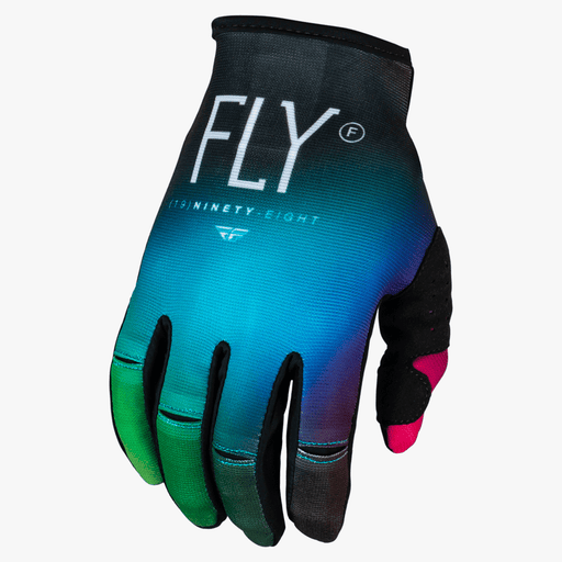 FLY Racing FLY Racing Youth Kinetic Prodigy Gloves Fuschia/Elec Blue/Hi - VisYS