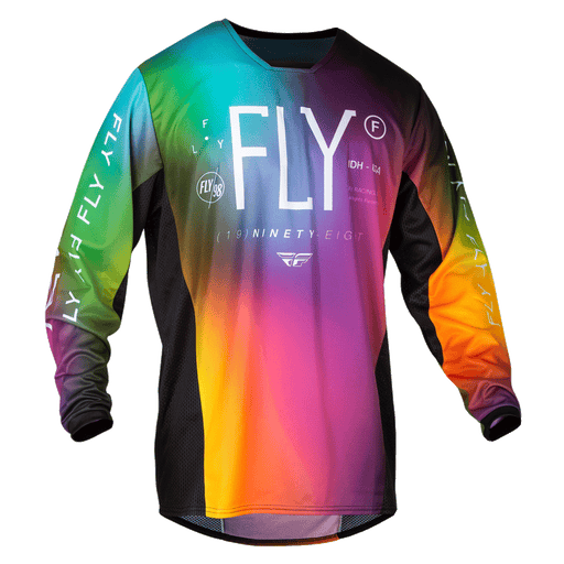 FLY Racing FLY Racing Youth Kinetic Prodigy Jersey Fuschia/Electric Blue/Hi - VisYS