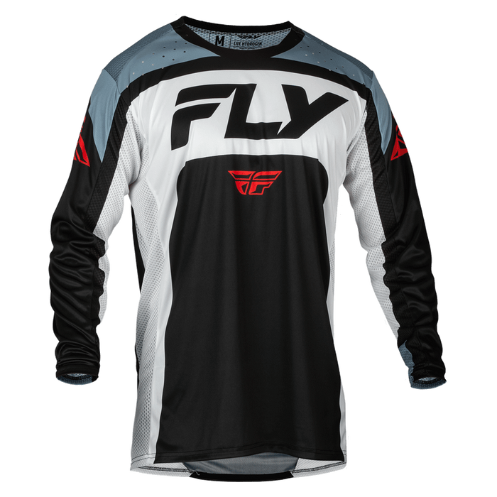 FLY Racing FLY Racing Youth Lite Jersey Black/White/Denim GreyYXL