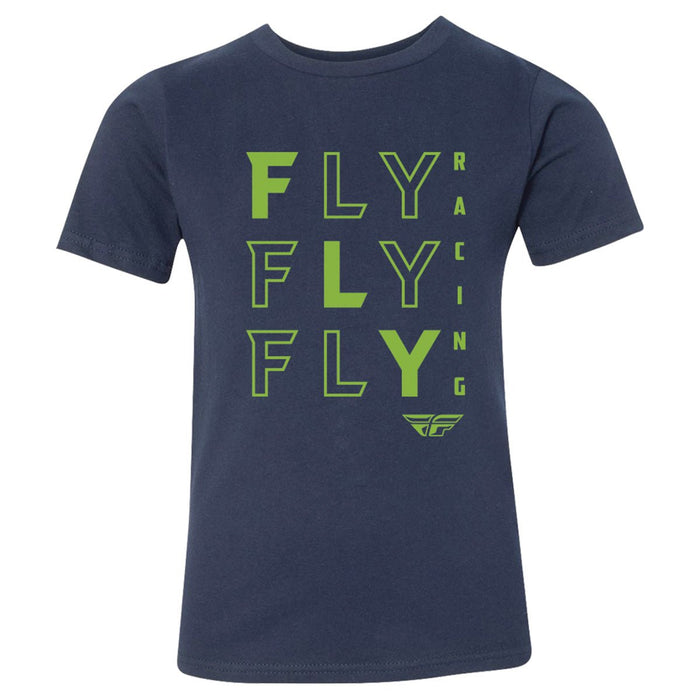 FLY Racing FLY Racing Youth Tic Tac Toe Tee NavyYS