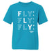 FLY Racing FLY Racing Youth Tic Tac Toe Tee BlueYS