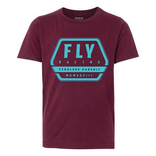 FLY Racing FLY Racing Youth Track Tee MaroonYS