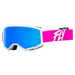 FLY Racing FLY Racing Youth Zone Goggle Pink & White // Sky Blue Mirror + Smoke Lens