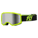 FLY Racing FLY Racing Youth Zone Goggle Black & Hi - Vis // Silver Mirror + Smoke Lens