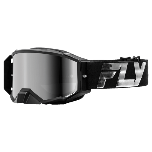 FLY Racing FLY Racing Zone Elite Goggle Black & Silver // Silver Mirror + Smoke Lens