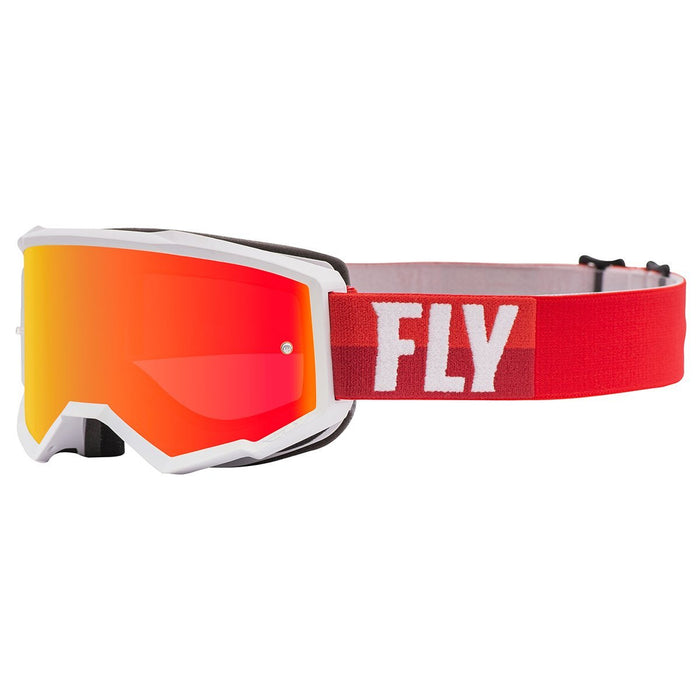 FLY Racing FLY Racing Zone Goggle Grey & Black // Silver Mirror Smoke Lens