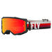 FLY Racing FLY Racing Zone Goggle Black & Red // Red Mirror Amber Lens + Posts