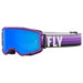 FLY Racing FLY Racing Zone Goggle Purple & Black // Sky Blue Mirror Smoke Lens