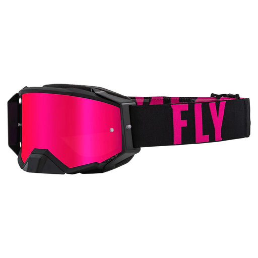 FLY Racing FLY Racing Zone Pro Goggle Black & Pink // Pink Mirror Lens