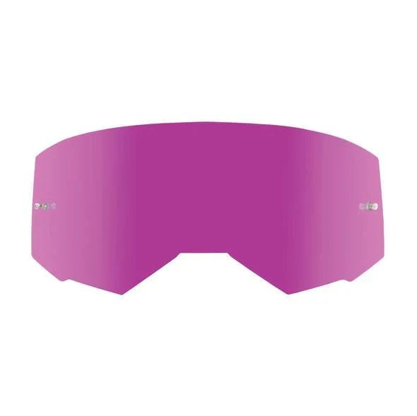 FLY Racing FLY Racing Zone/Focus Goggle Single Lens Pink Mirror / Smoke with Posts