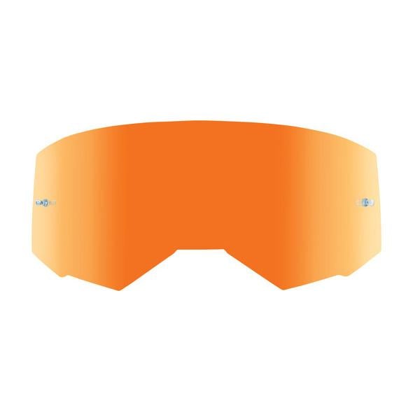 FLY Racing FLY Racing Zone/Focus Goggle Single Lens Orange Mirror / Smoke with Posts