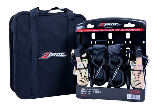 ZBroz 1.5" Ratchet Straps With Storage Bag – Default Title