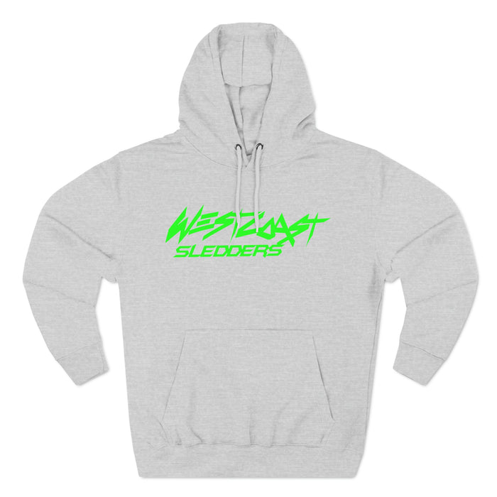 Printify WCS Team Hoodie (Green Logo) Heather GreyS