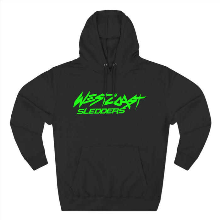 Printify WCS Team Hoodie (Green Logo) BlackS