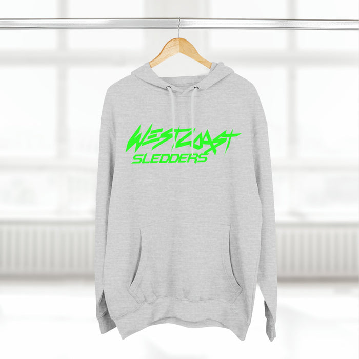 Printify WCS Team Hoodie (Green Logo) Heather GreyS