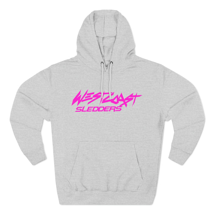 Printify WCS Team Hoodie (Pink Logo) Charcoal HeatherS