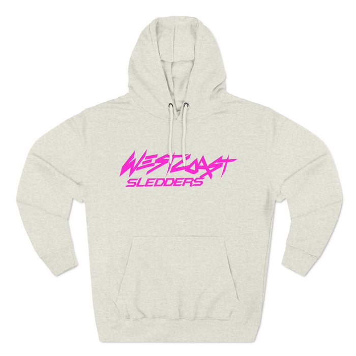 Printify WCS Team Hoodie (Pink Logo) Charcoal HeatherS