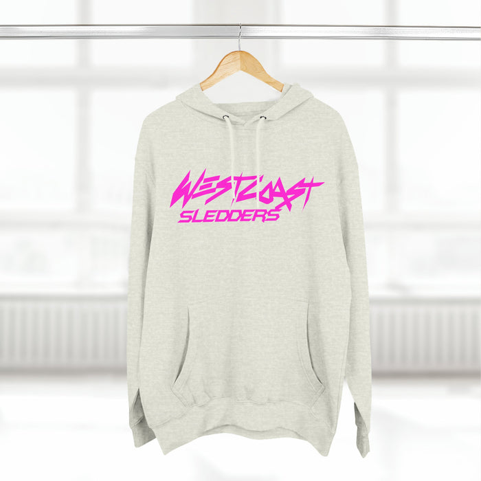 Printify WCS Team Hoodie (Pink Logo) Charcoal HeatherS